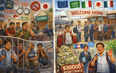 ২০২৫: ভিসা নিষেধাজ্ঞা ও নানা সংকটে কেটেছে বছর, তবে বেড়েছে রেমিট্যান্স প্রবাহ