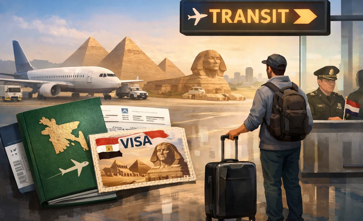 মিসরে বাংলাদেশিদের ট্রানজিট নিতে আগাম ভিসা বাধ্যতামূলক