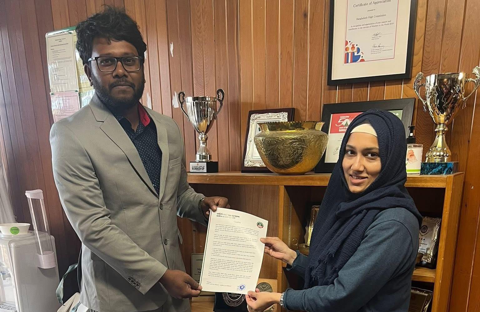 অস্ট্রেলিয়ায় এনসিপি ডায়াসপোরা অ্যালায়েন্সের স্মারকলিপি প্রদান