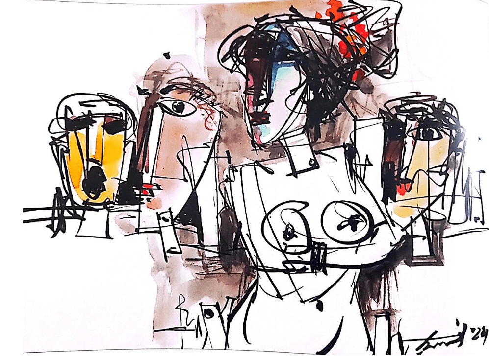 ক্যানভাসে জীবনের গল্প